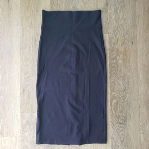 Navy High Waist Body Con Pencil Skirt